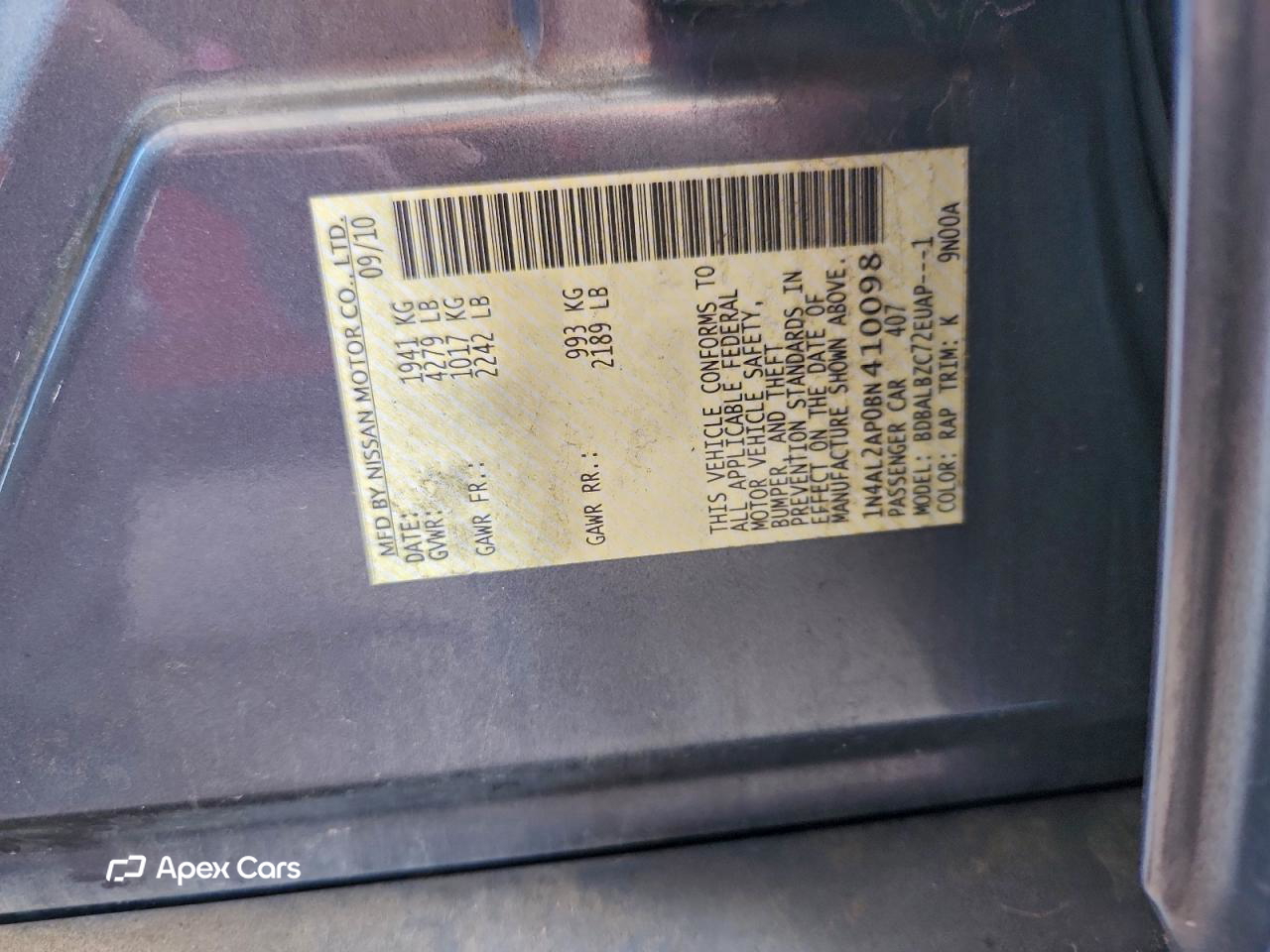 Nissan Altima 2011