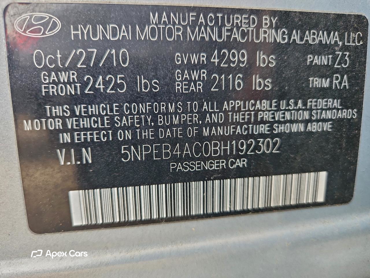 Hyundai Sonata 2011
