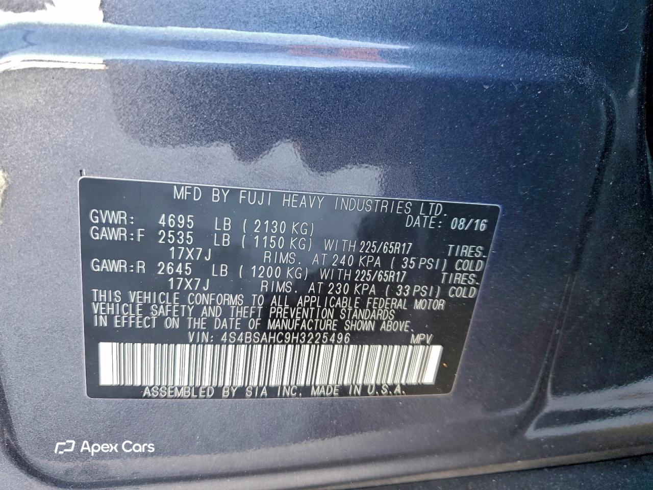 Subaru Outback 2017
