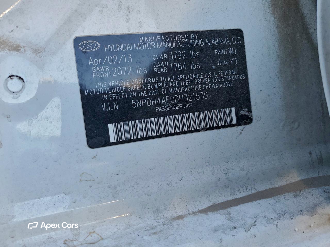 Hyundai Elantra 2013