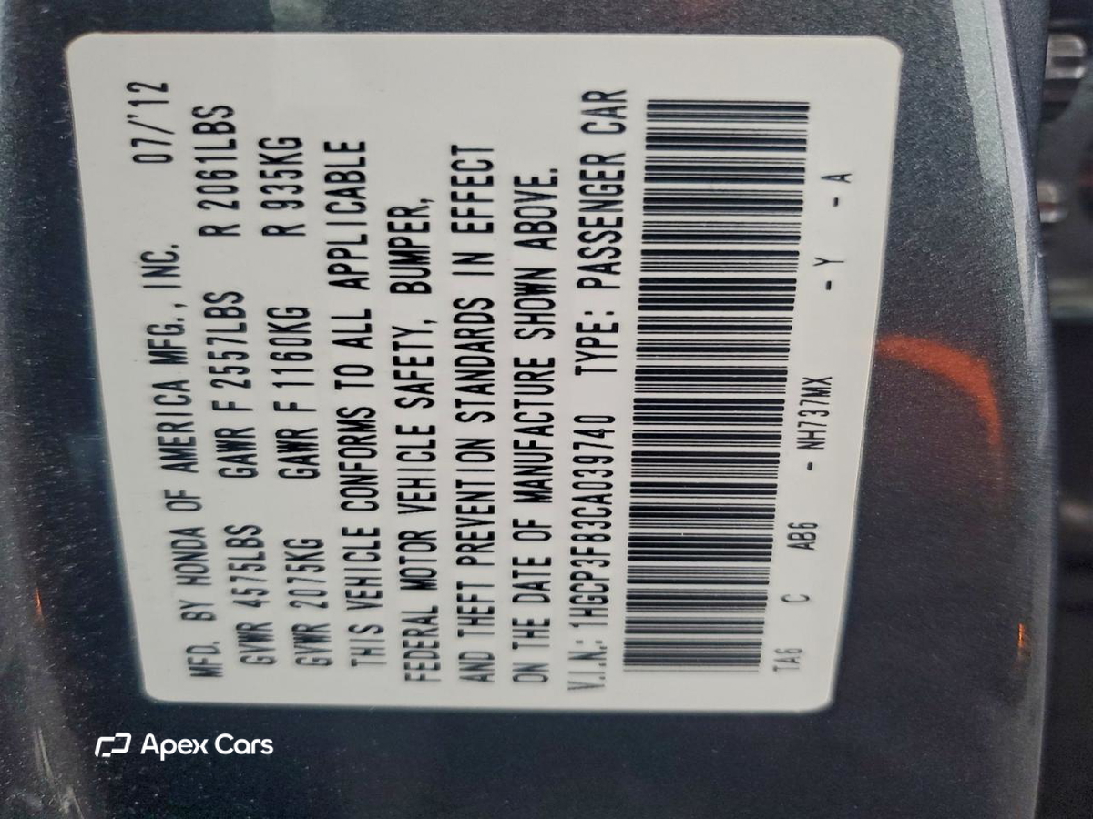 Honda Accord 2012