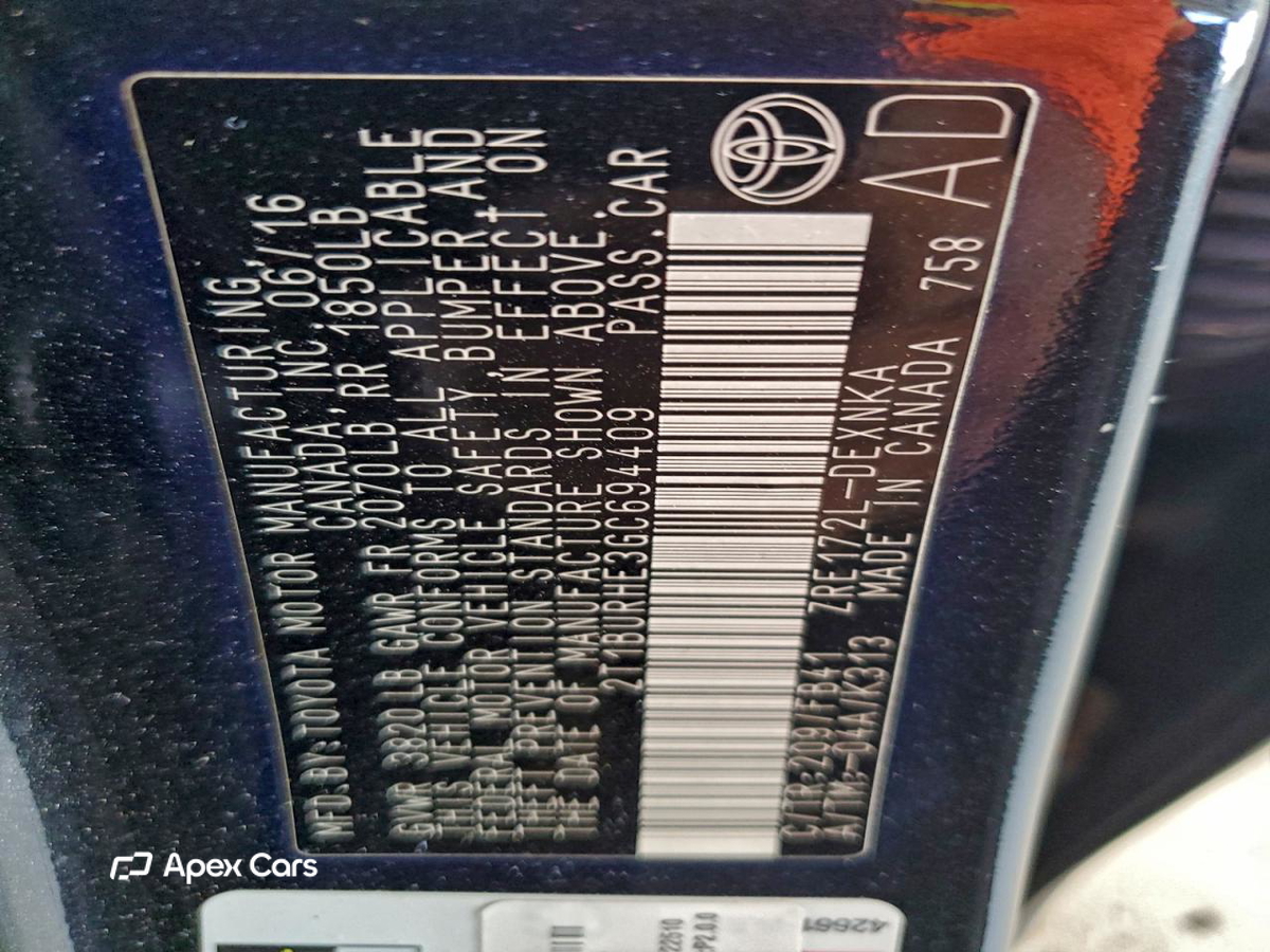 Toyota Corolla 2016