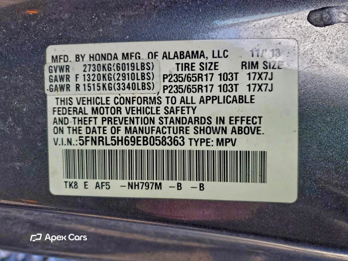 Honda Odyssey 2014