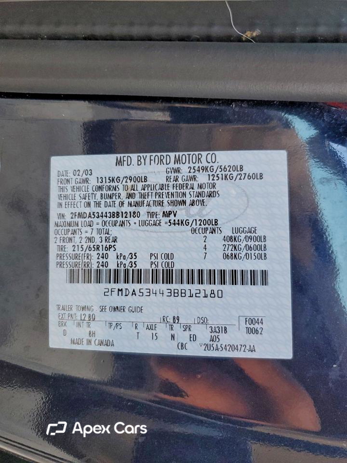 Ford Windstar 2003