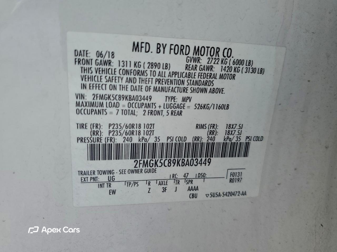 Ford Flex 2019