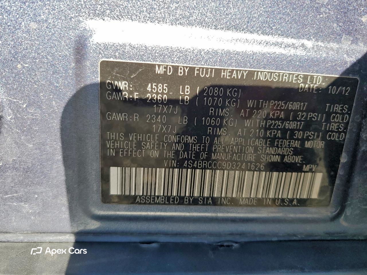 Subaru Outback 2013