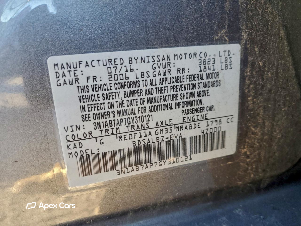 Nissan Sentra 2016