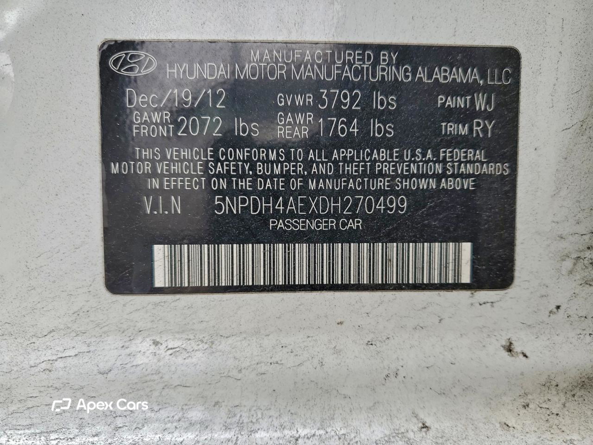 Hyundai Elantra 2013