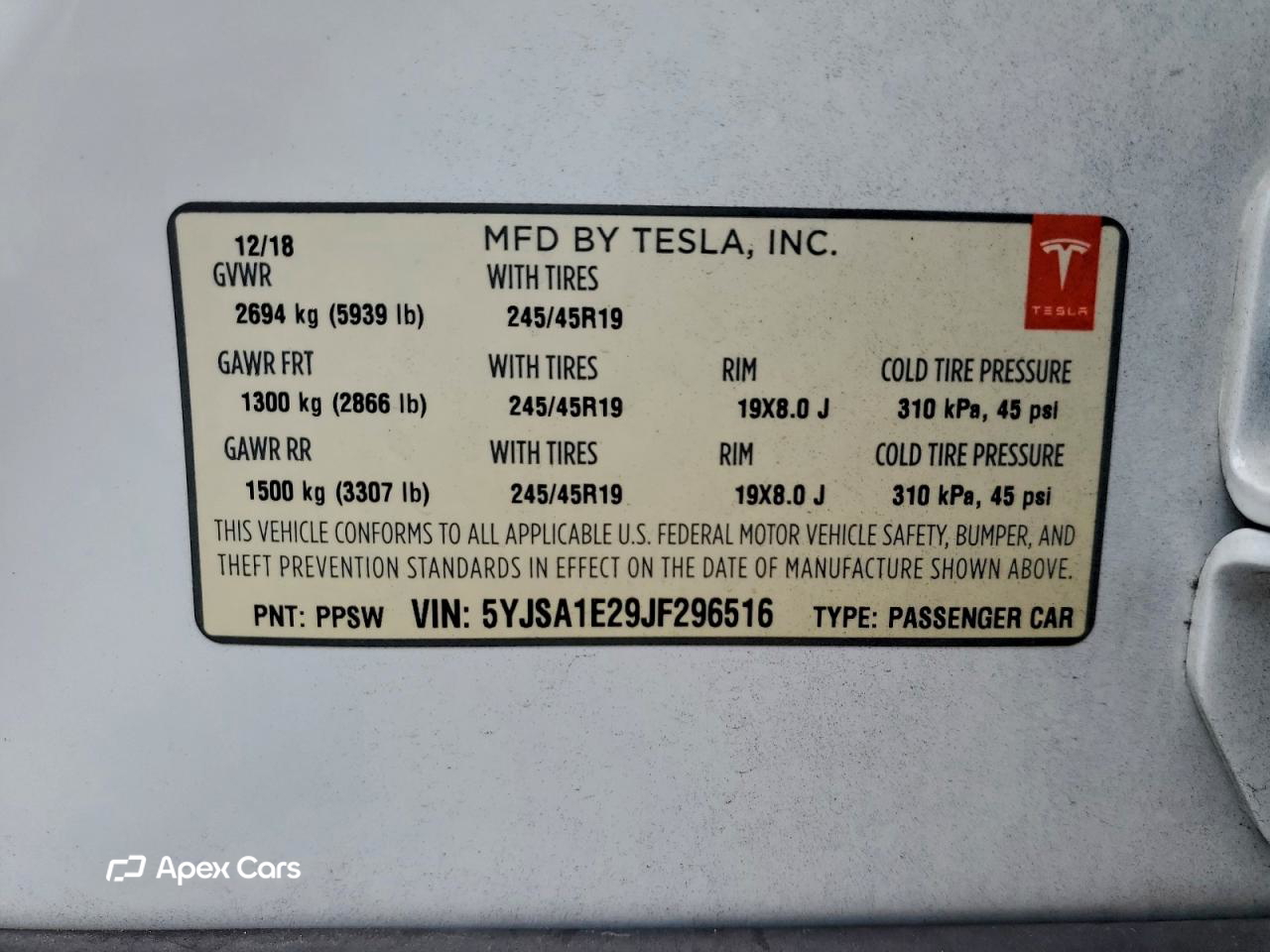 Tesla Model S 2018