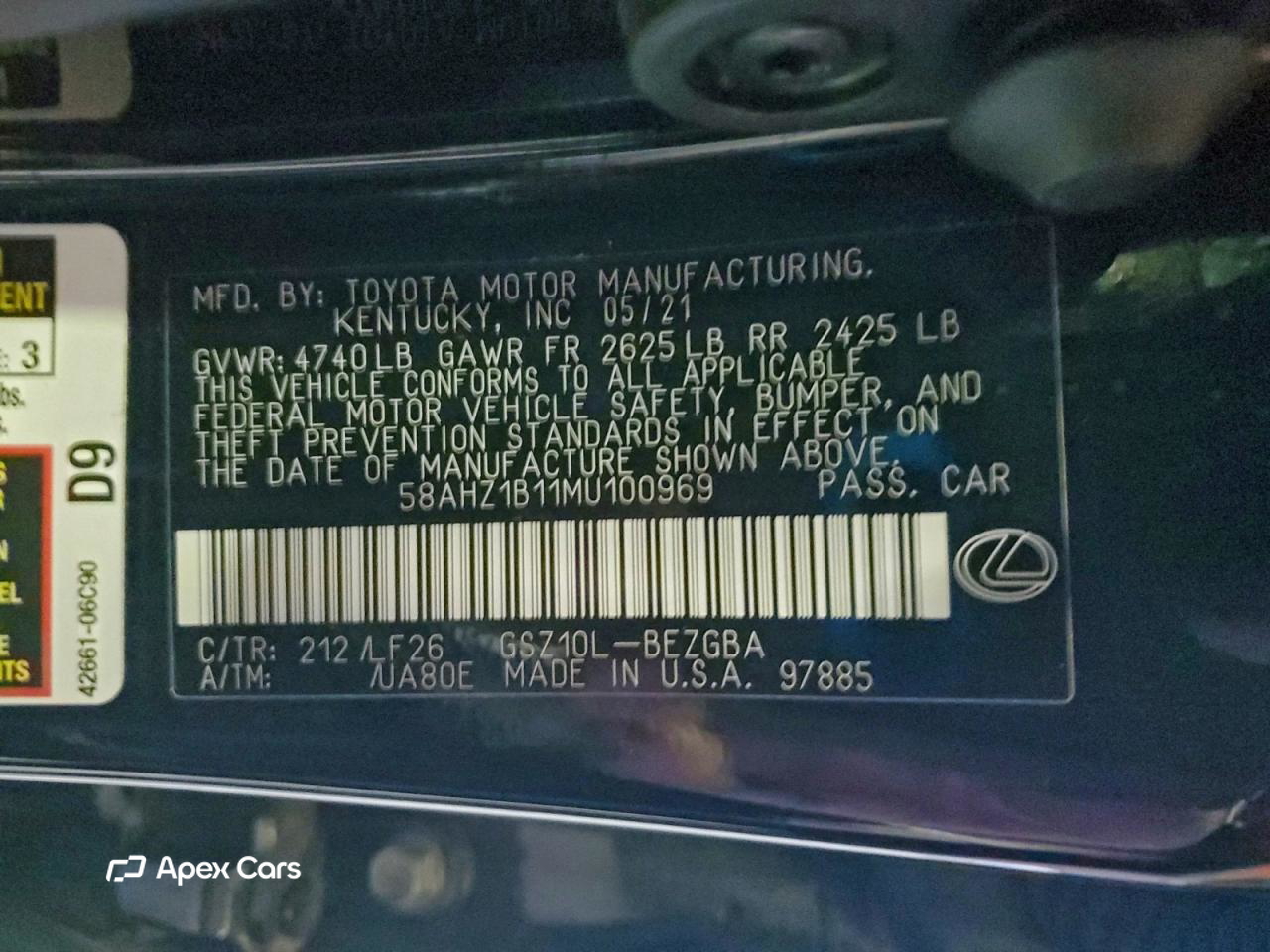 Lexus ES 2021