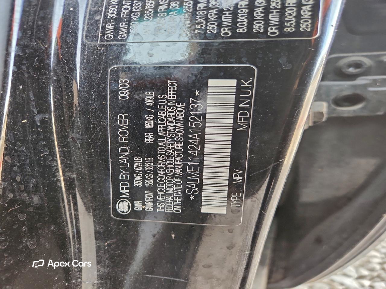 Land Rover Range Rover 2004