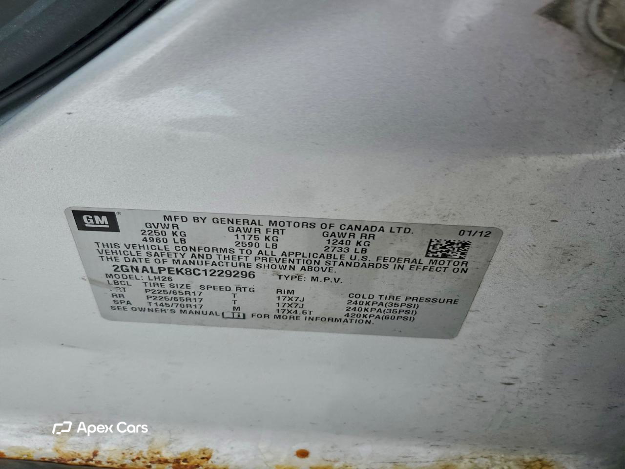 Chevrolet Equinox 2012