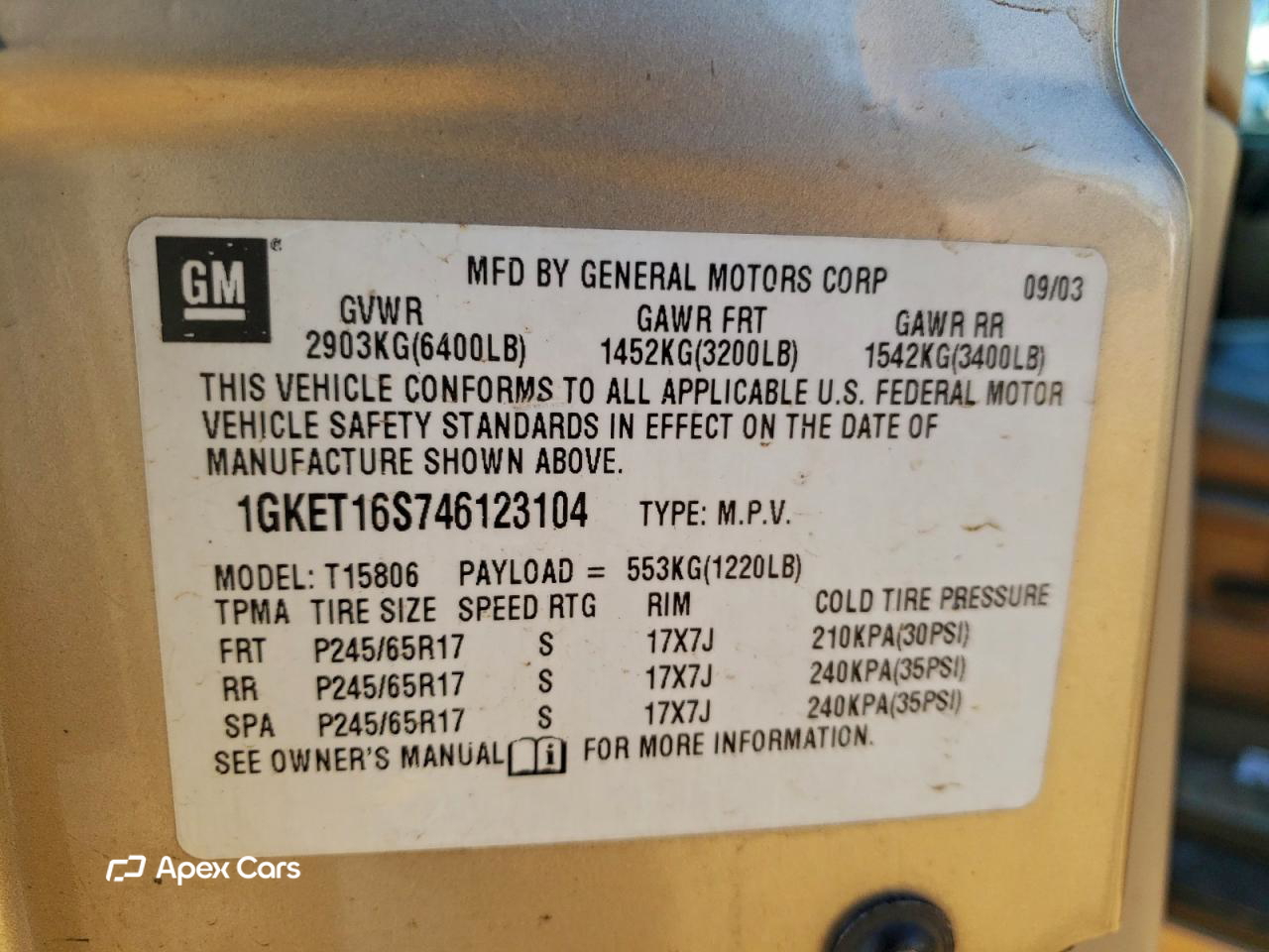 GMC Envoy 2004