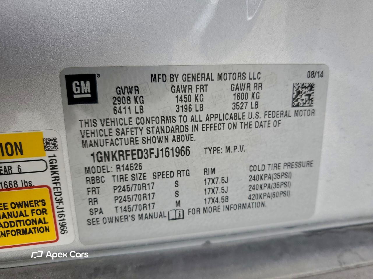 Chevrolet Traverse 2015
