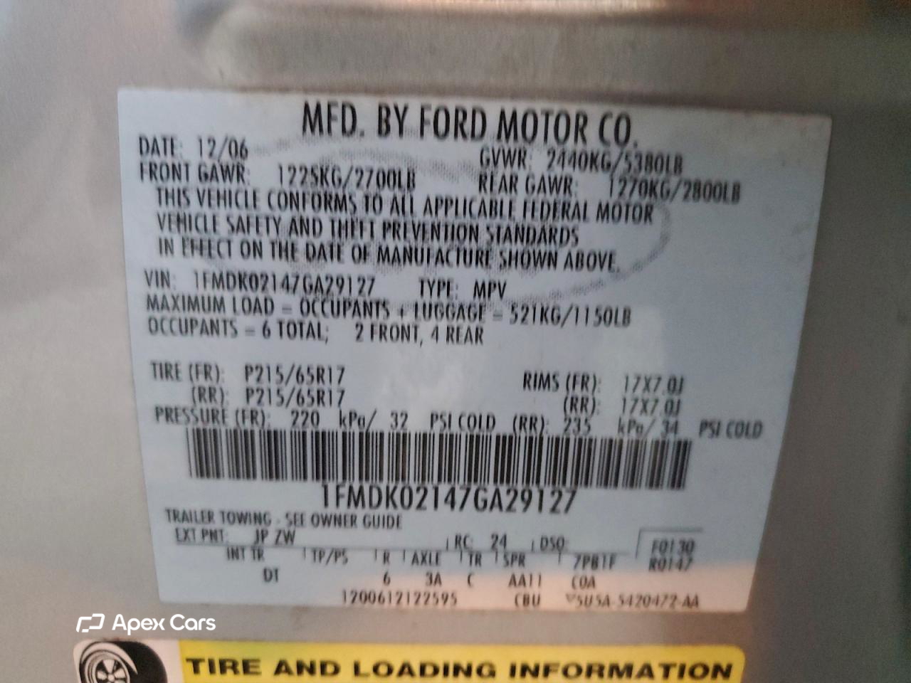 Ford Freestyle 2007