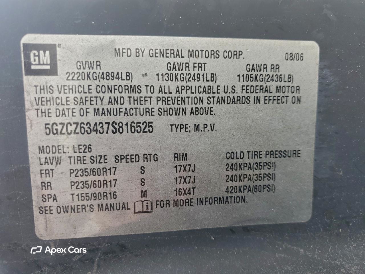 Saturn VUE 2007