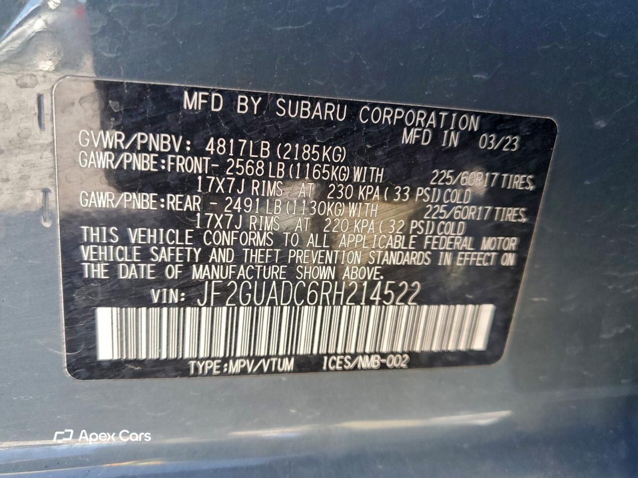 Subaru XV 2024