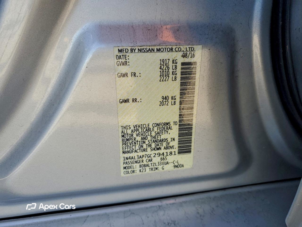 Nissan Altima 2016