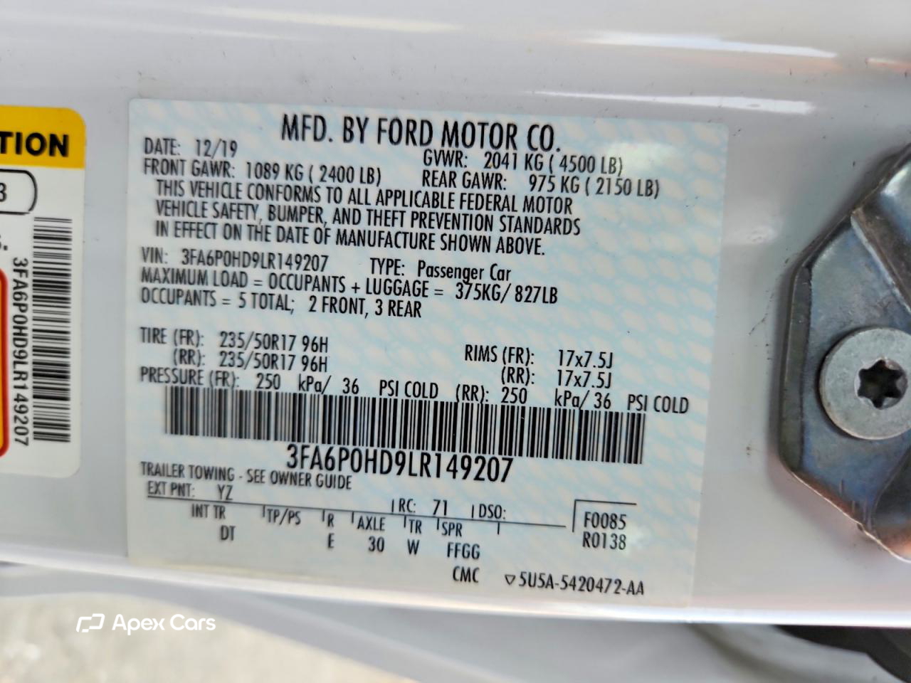 Ford Fusion 2020