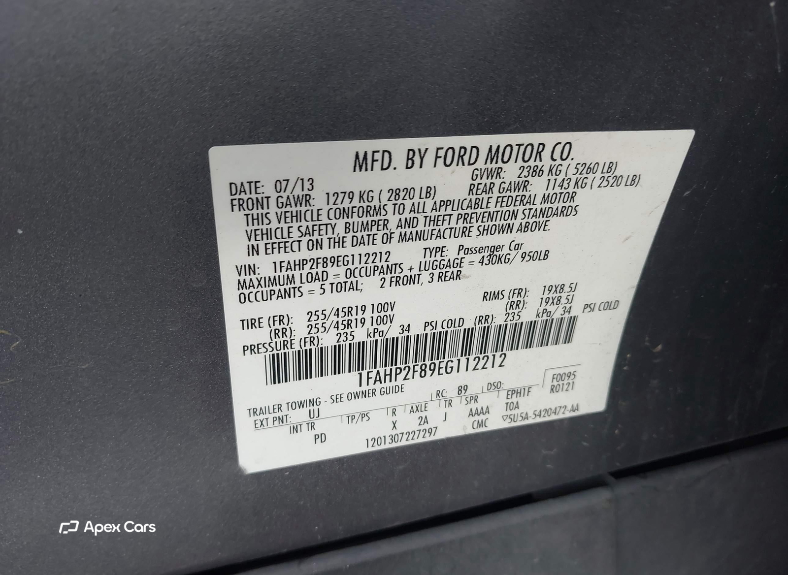Ford Taurus 2014