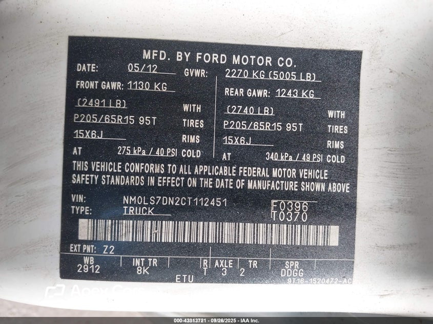 Ford Transit 2012