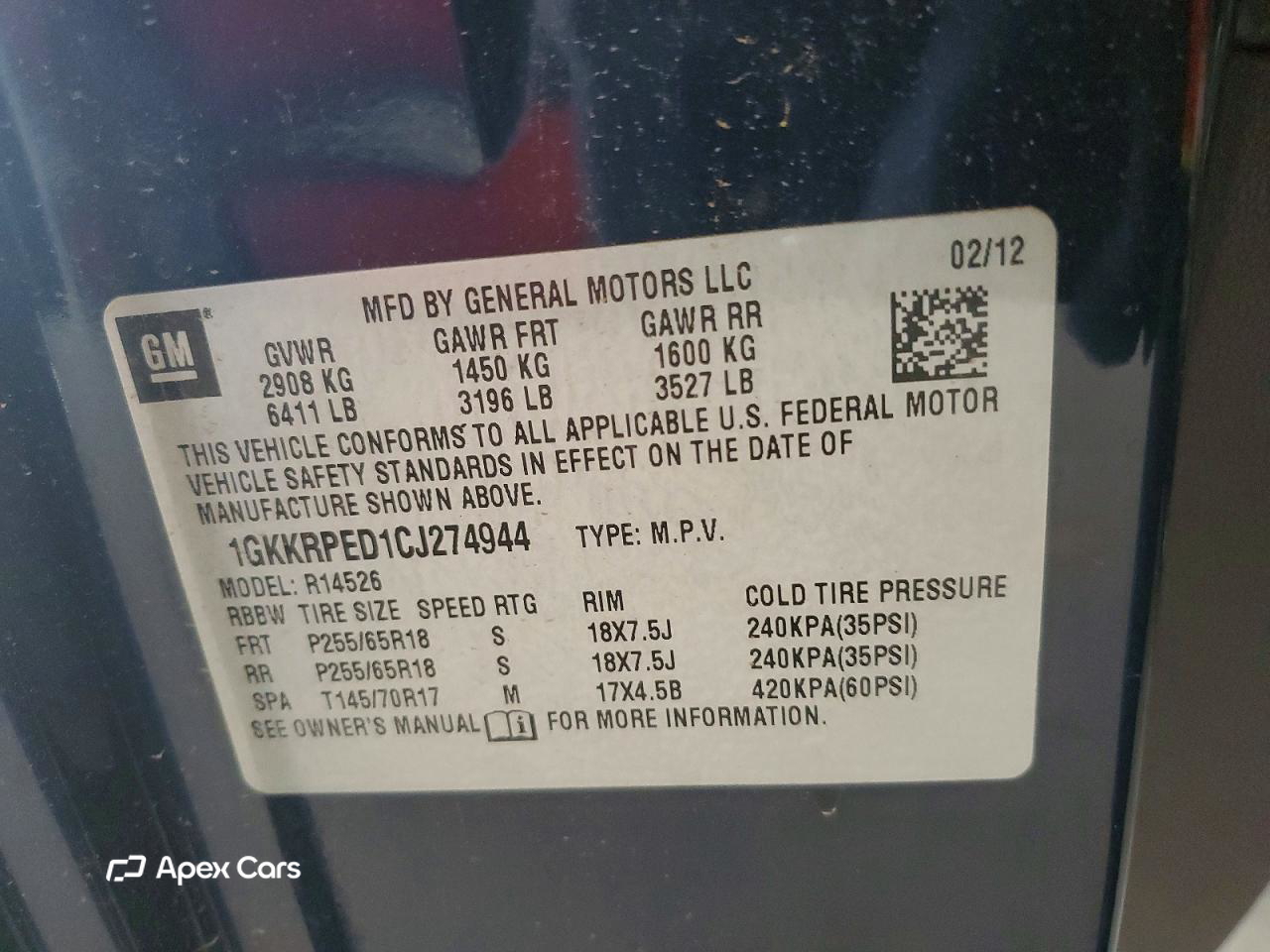 GMC Acadia 2012