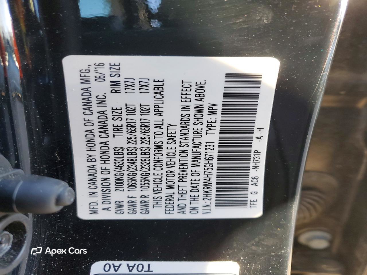 Honda CR-V 2016