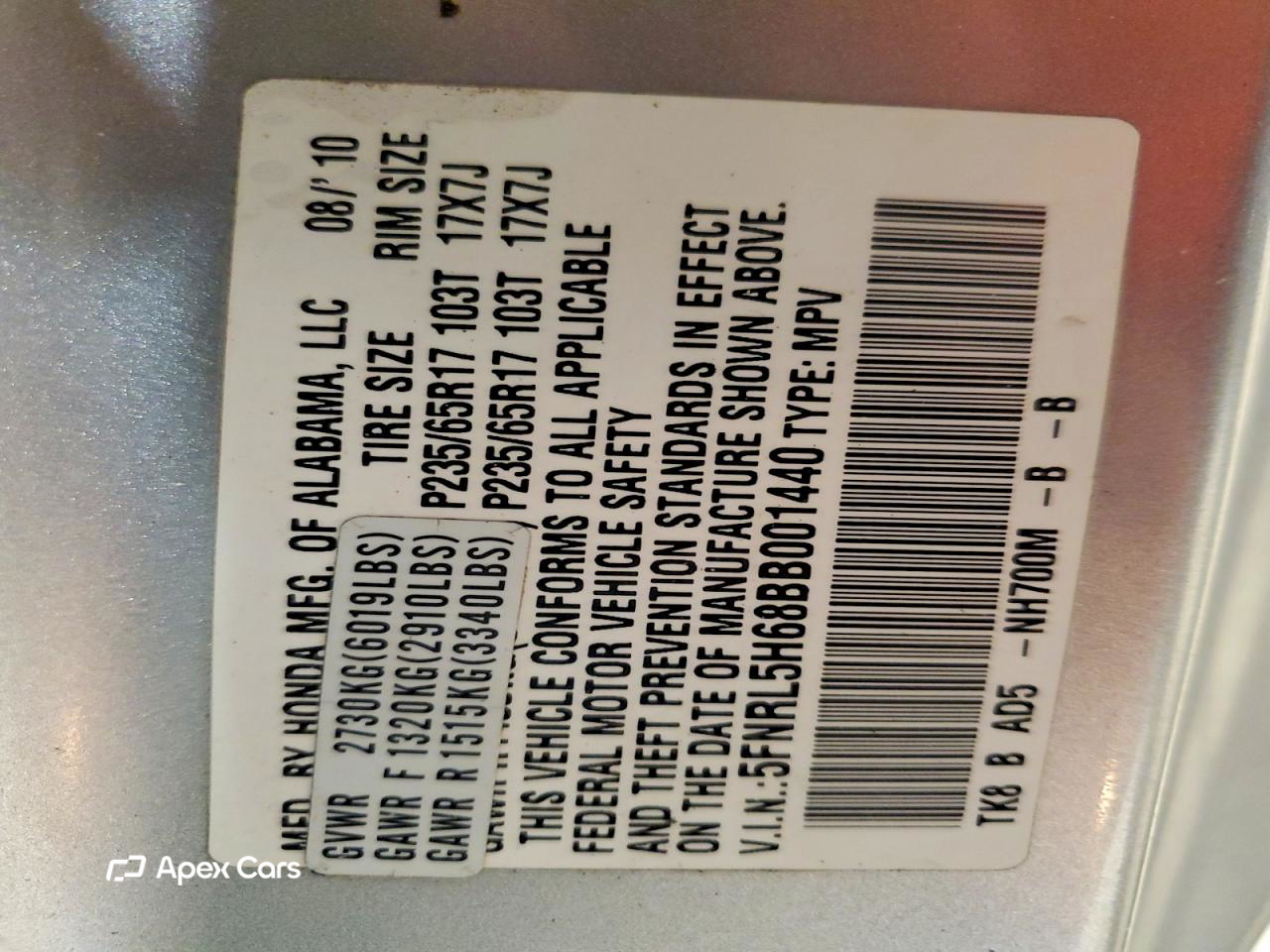 Honda Odyssey 2011