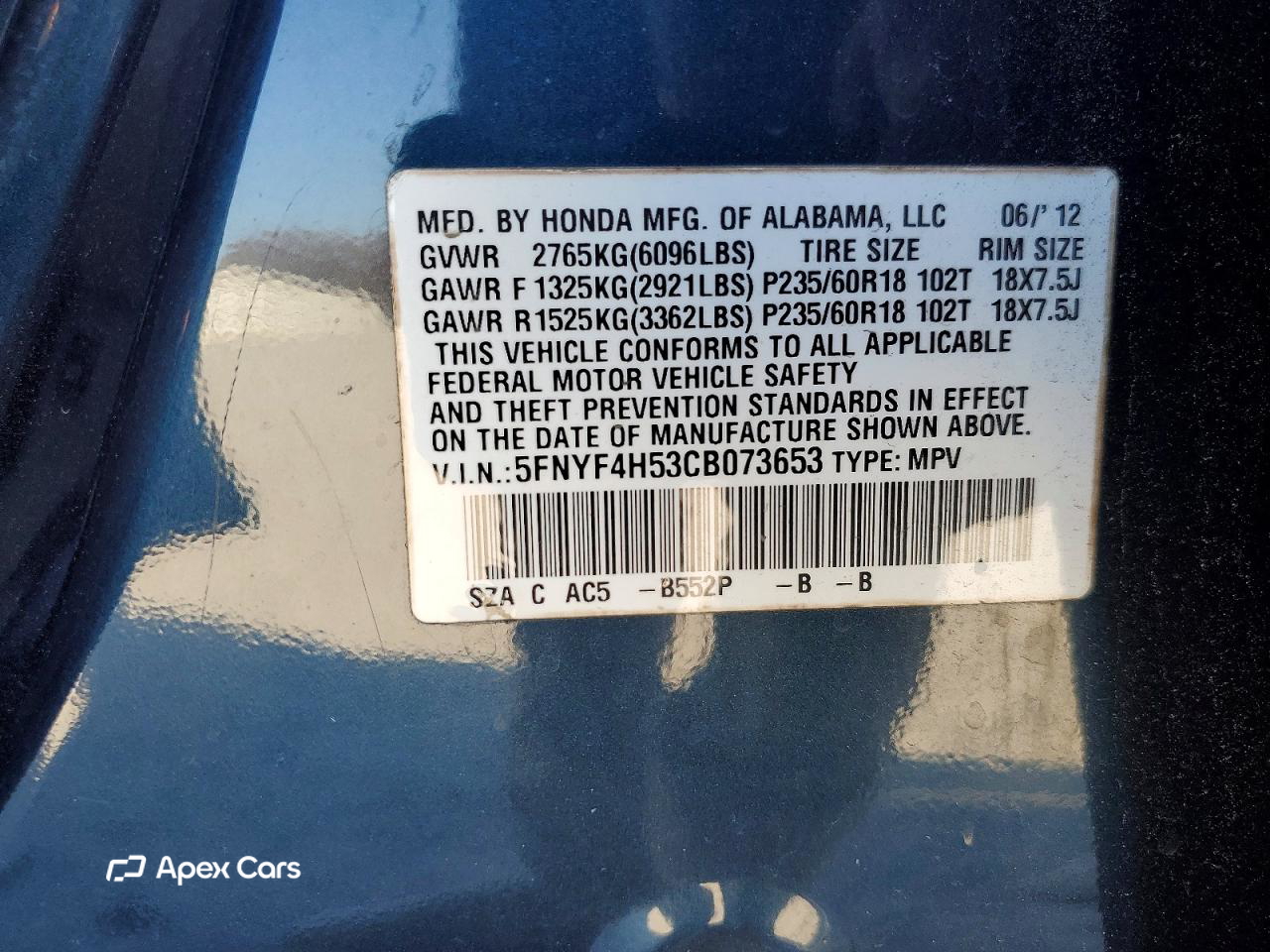 Honda Pilot 2012