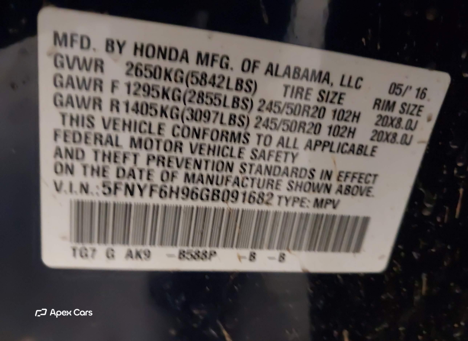 Honda Pilot 2016