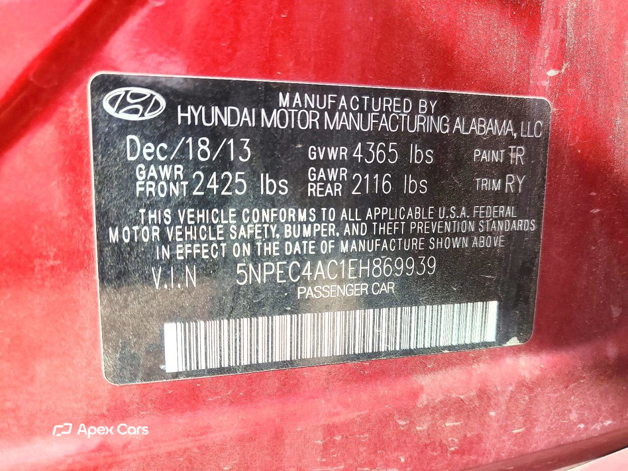 Hyundai Sonata 2014