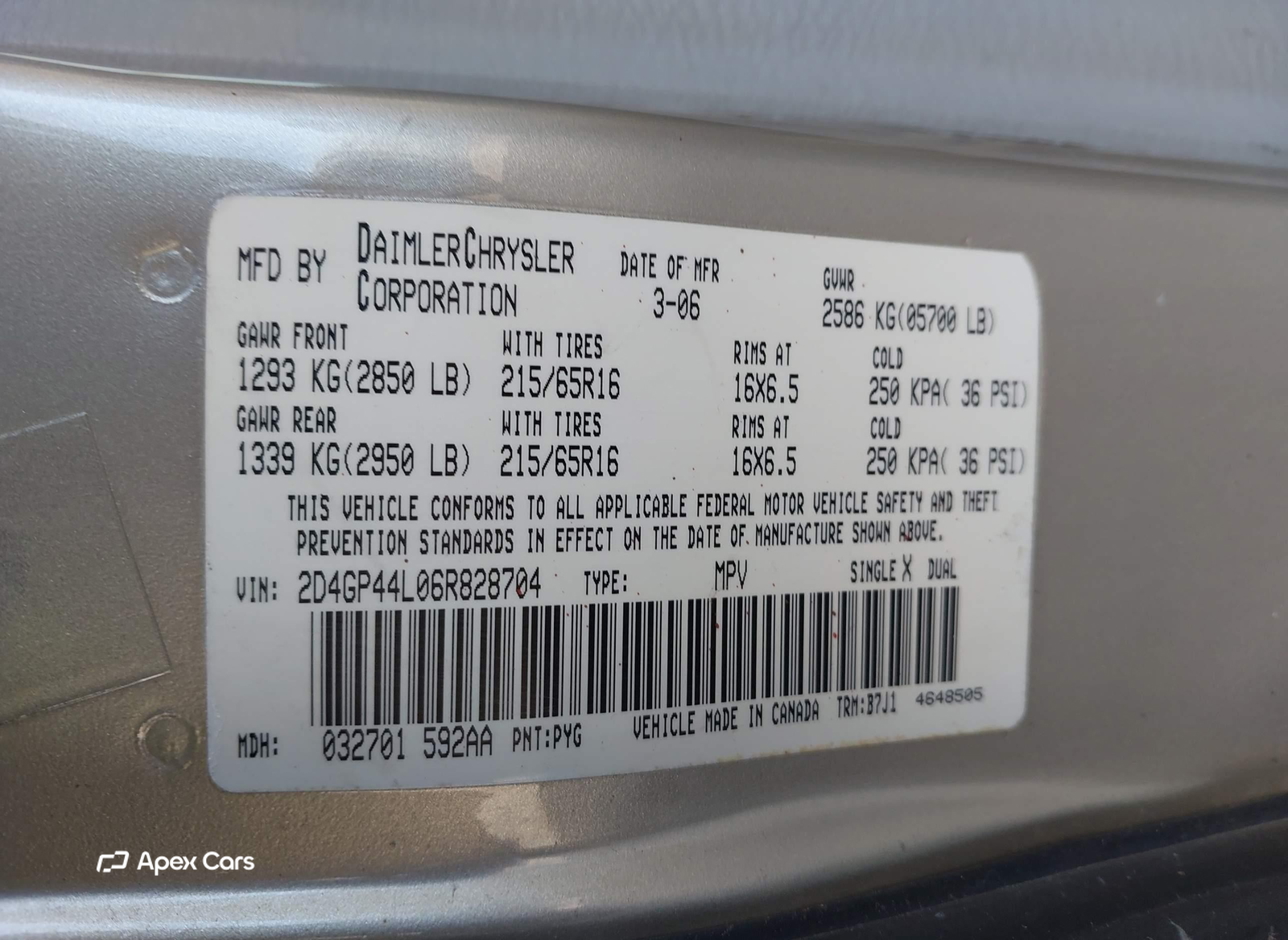 Dodge Caravan 2006