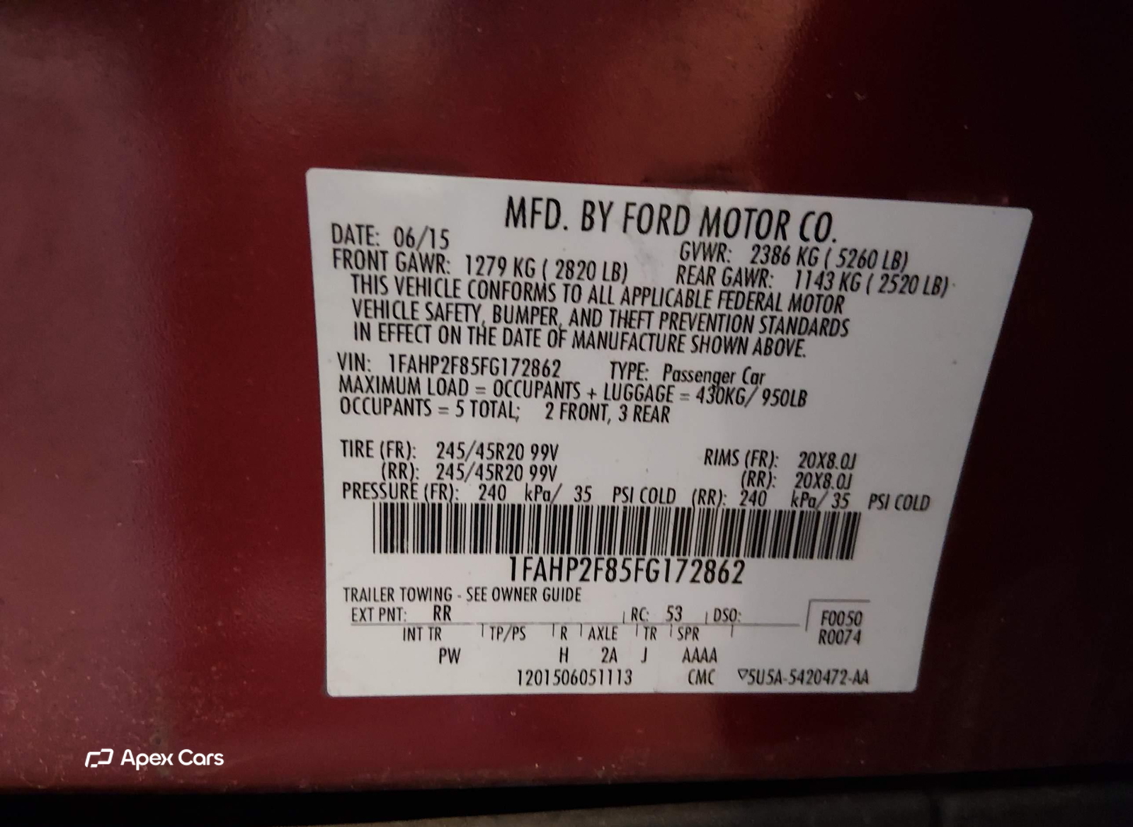 Ford Taurus 2015