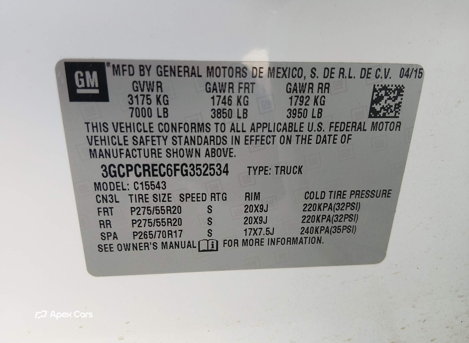 Chevrolet Silverado 2015