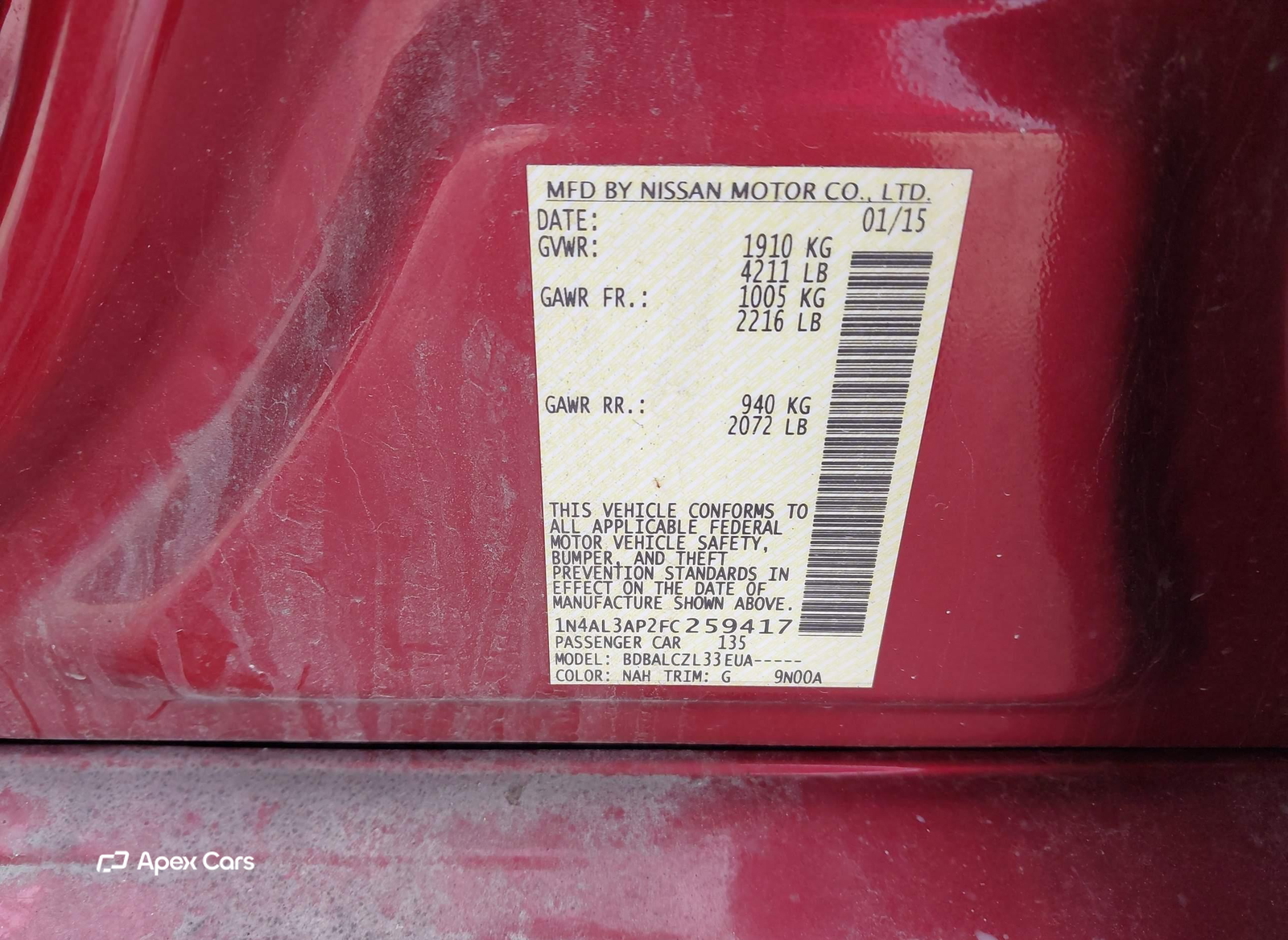 Nissan Altima 2015