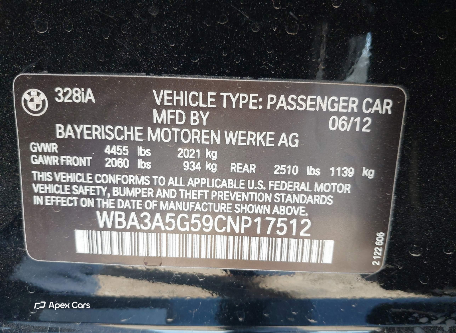 BMW Series 3 2012
