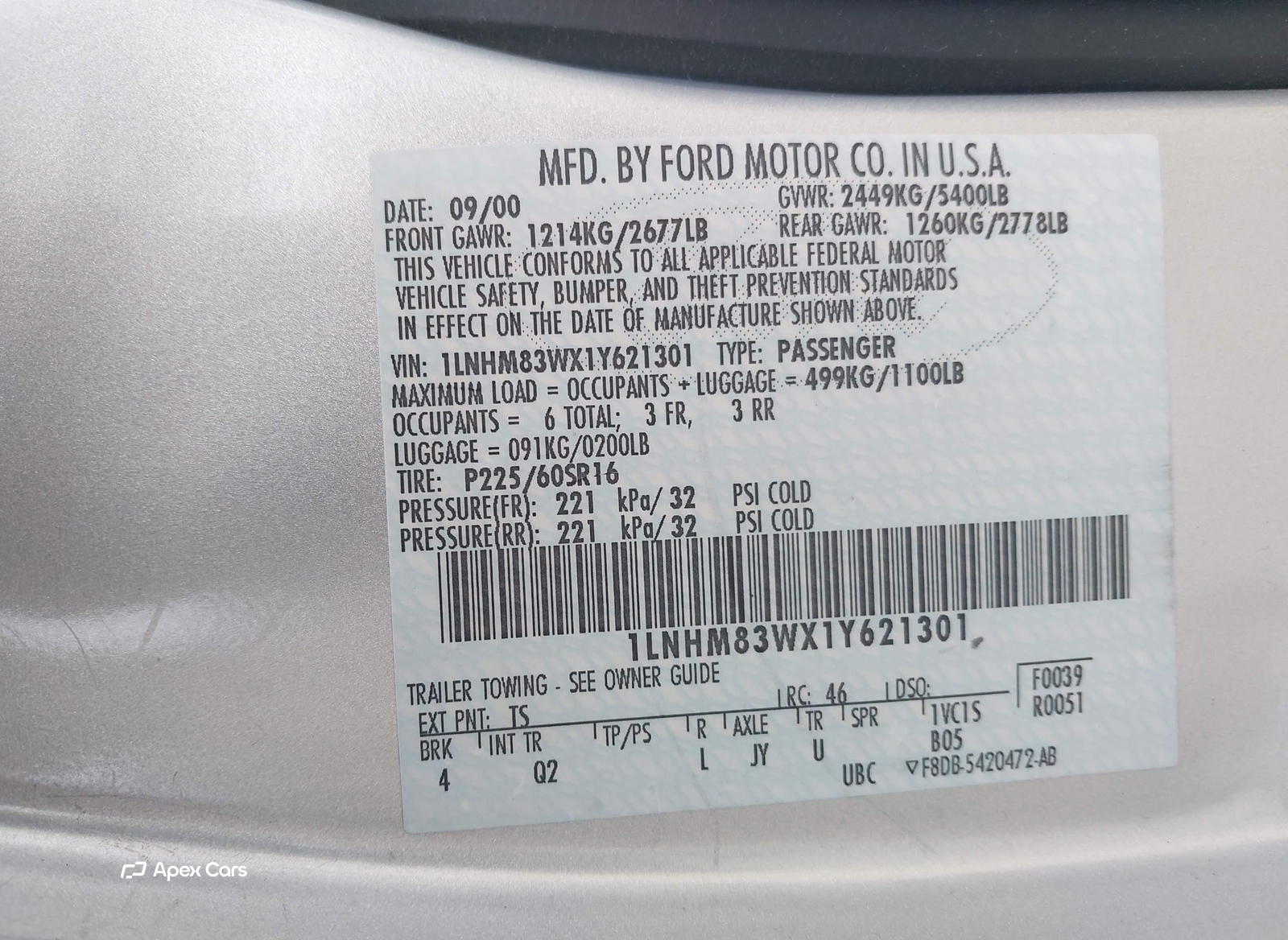 Lincoln Town Car 2001