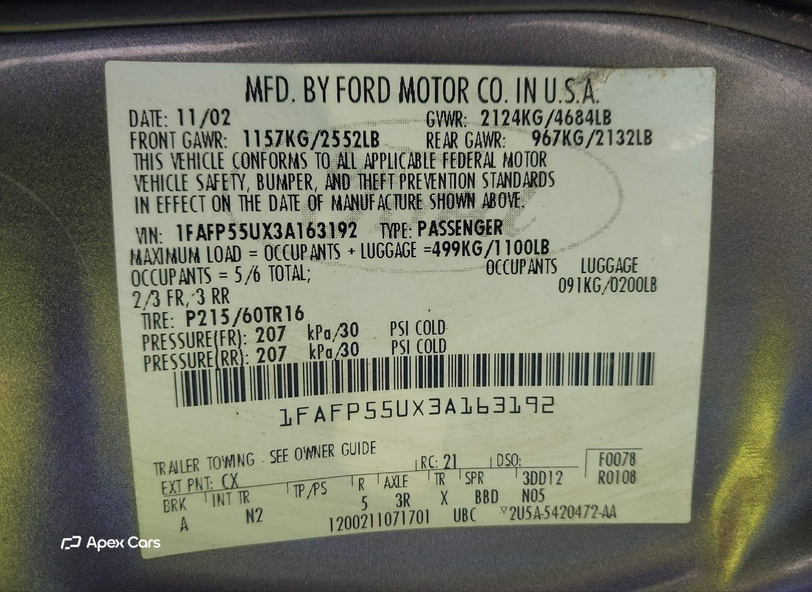 Ford Taurus 2003