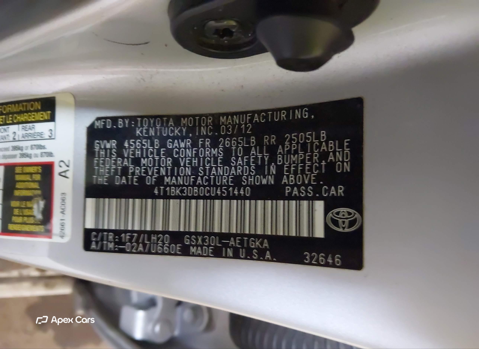 Toyota Avalon 2012