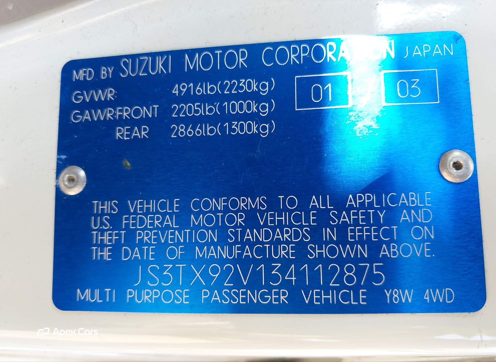 Suzuki XL7 2003