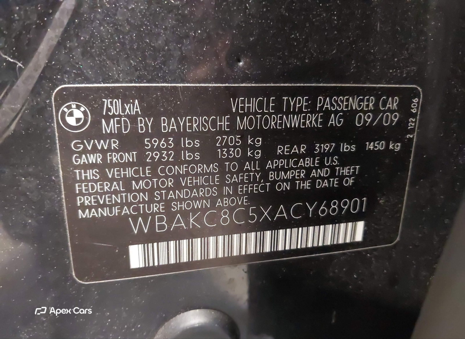 BMW Series 7 2010