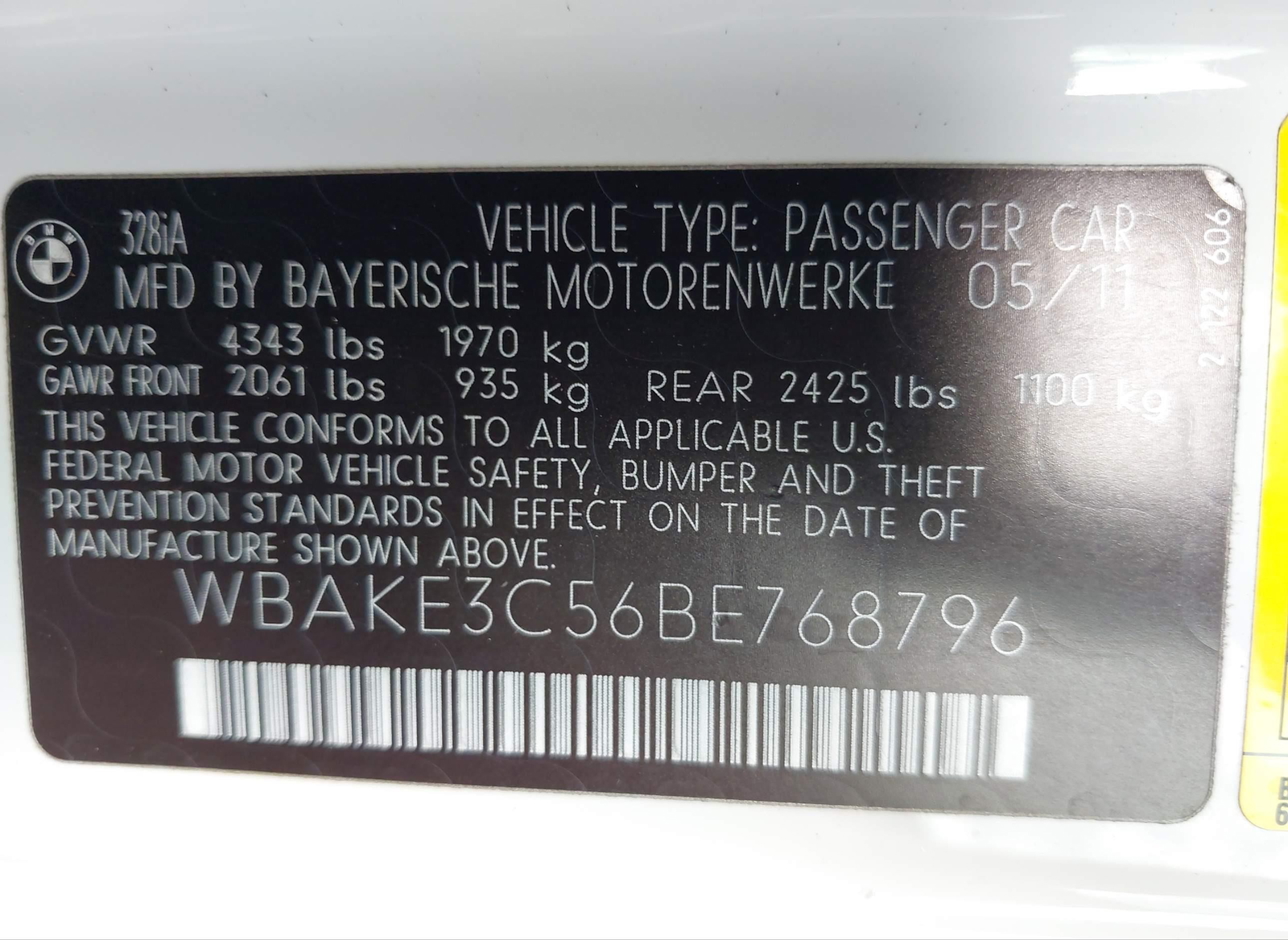 BMW Series 3 2011