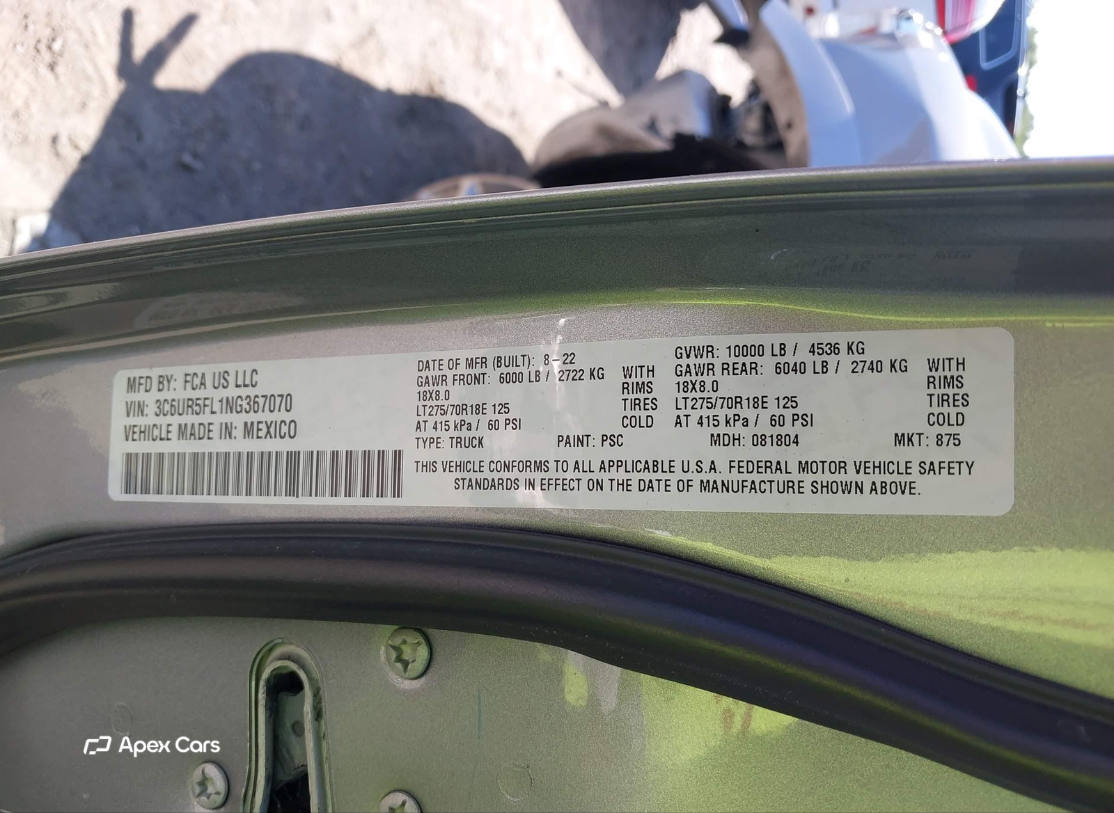 RAM 2500 2022