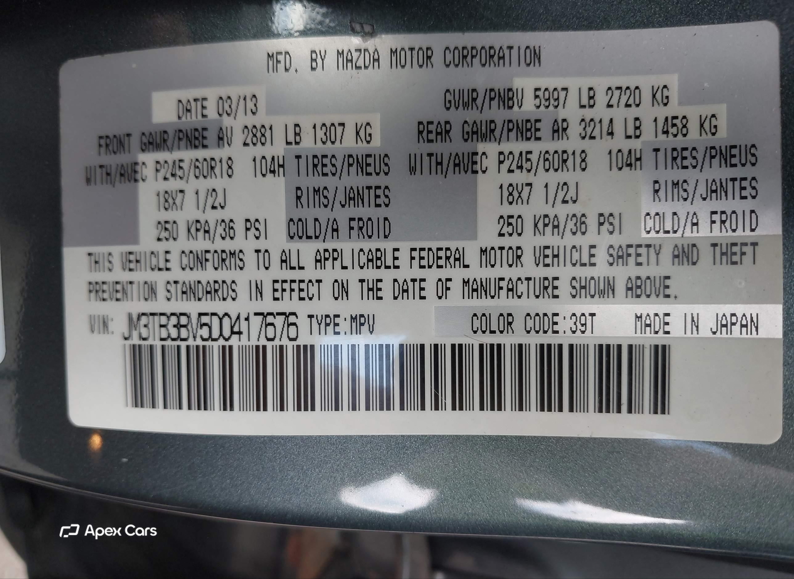 Mazda CX-9 2013