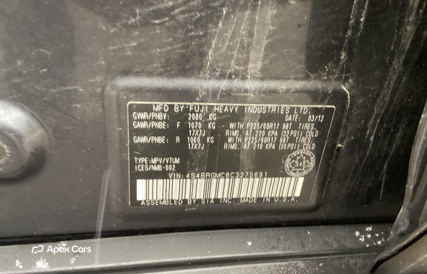 Subaru Outback 2012