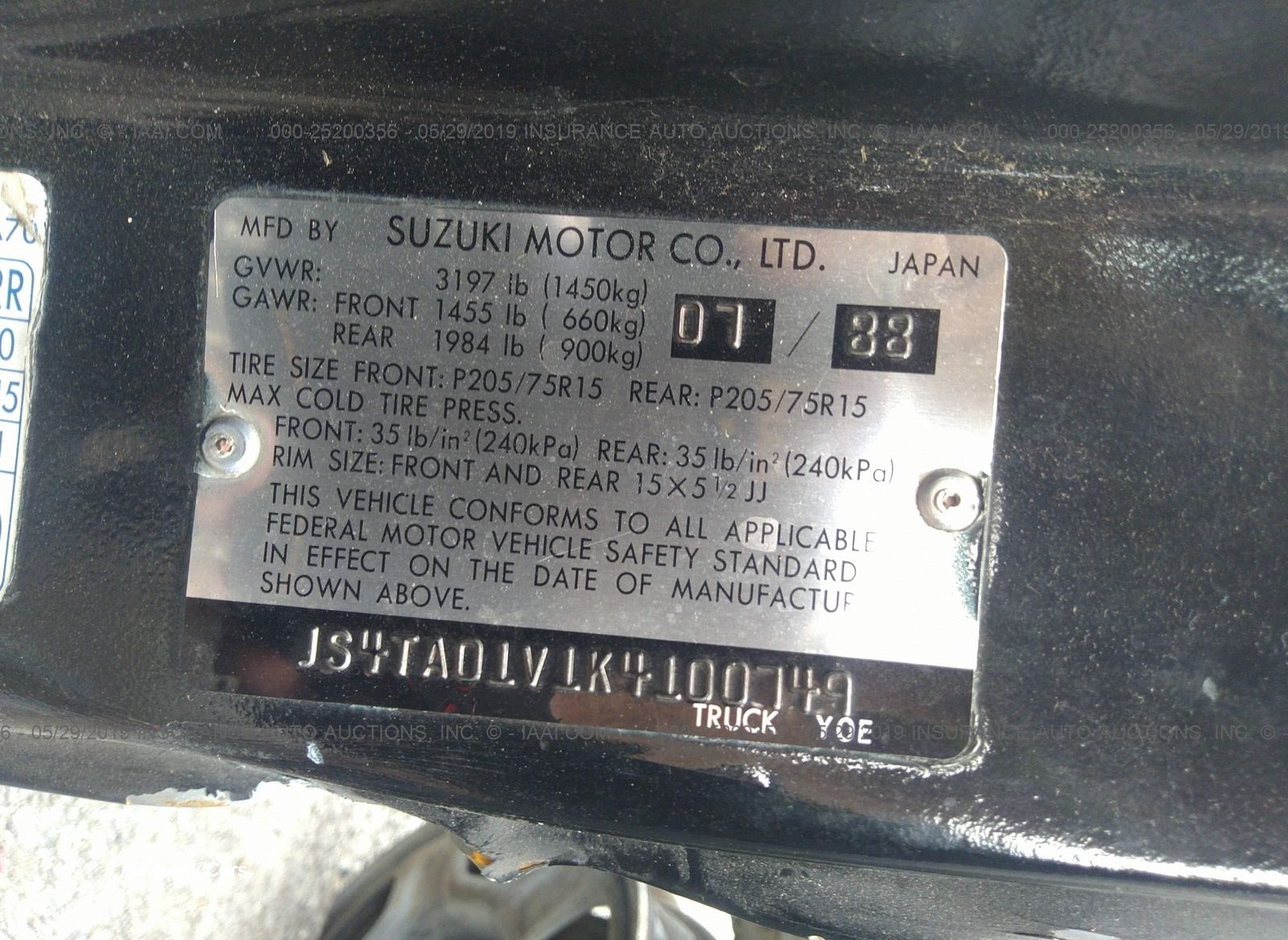 Suzuki Sidekick 1989