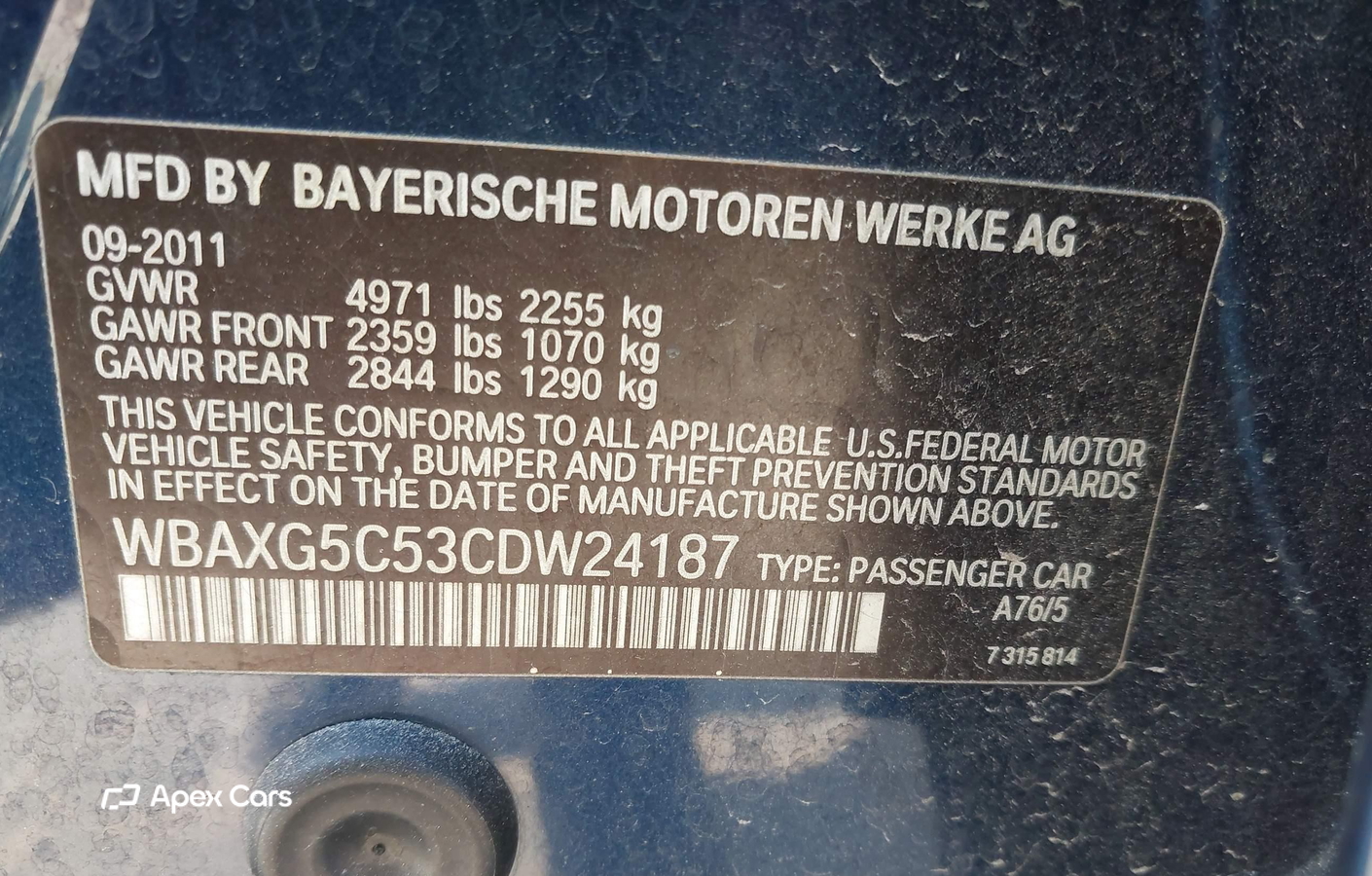 BMW Series 5 2012
