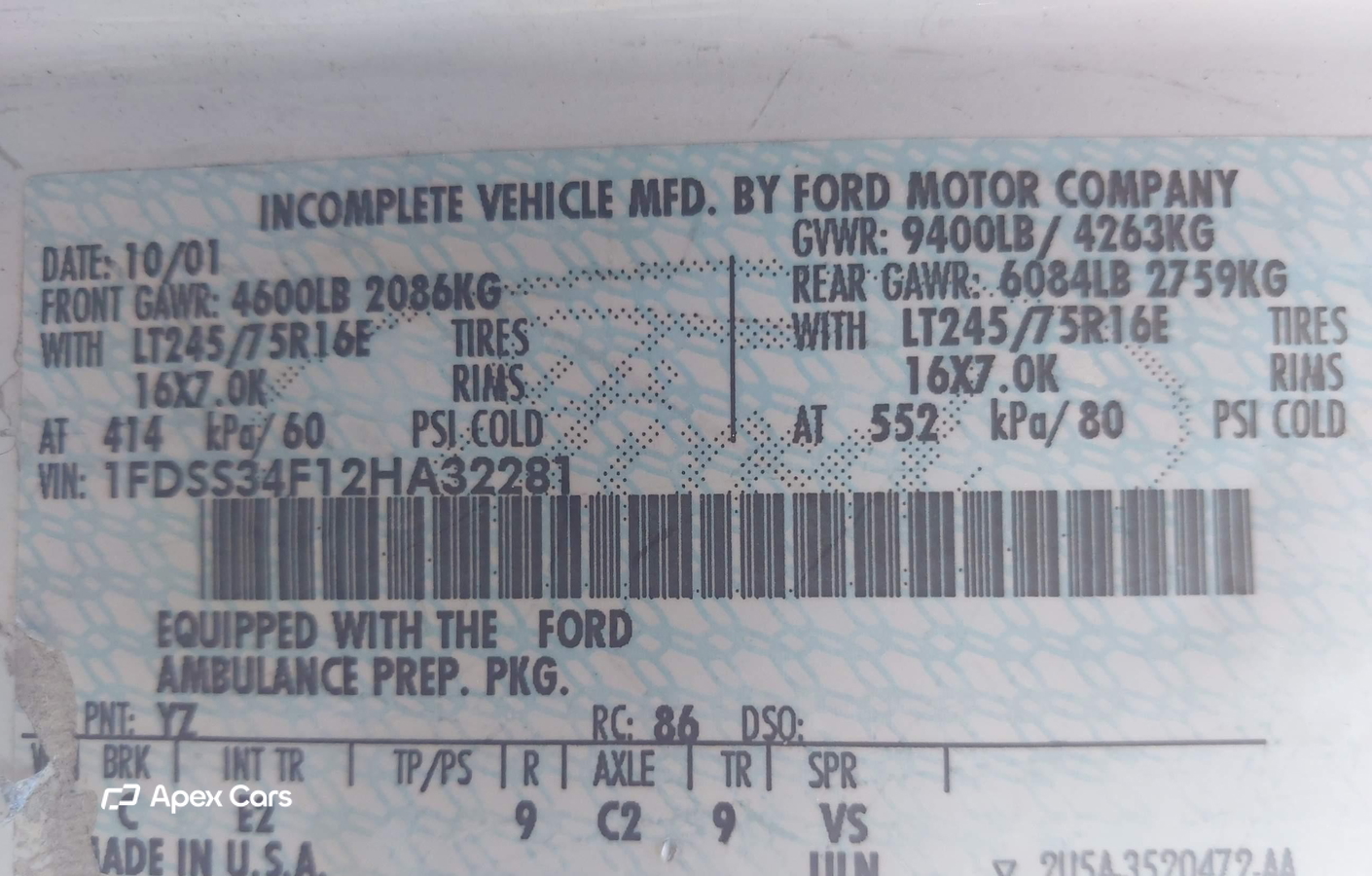 Ford Econoline 2002