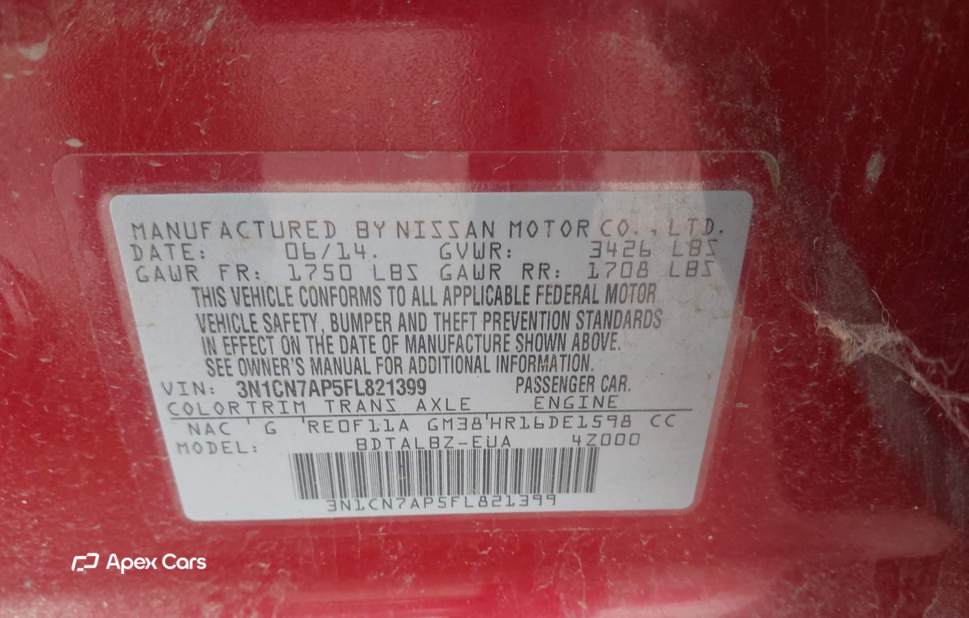 Nissan Versa 2015