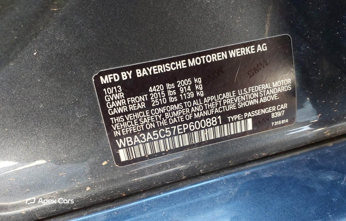 BMW Series 3 2014